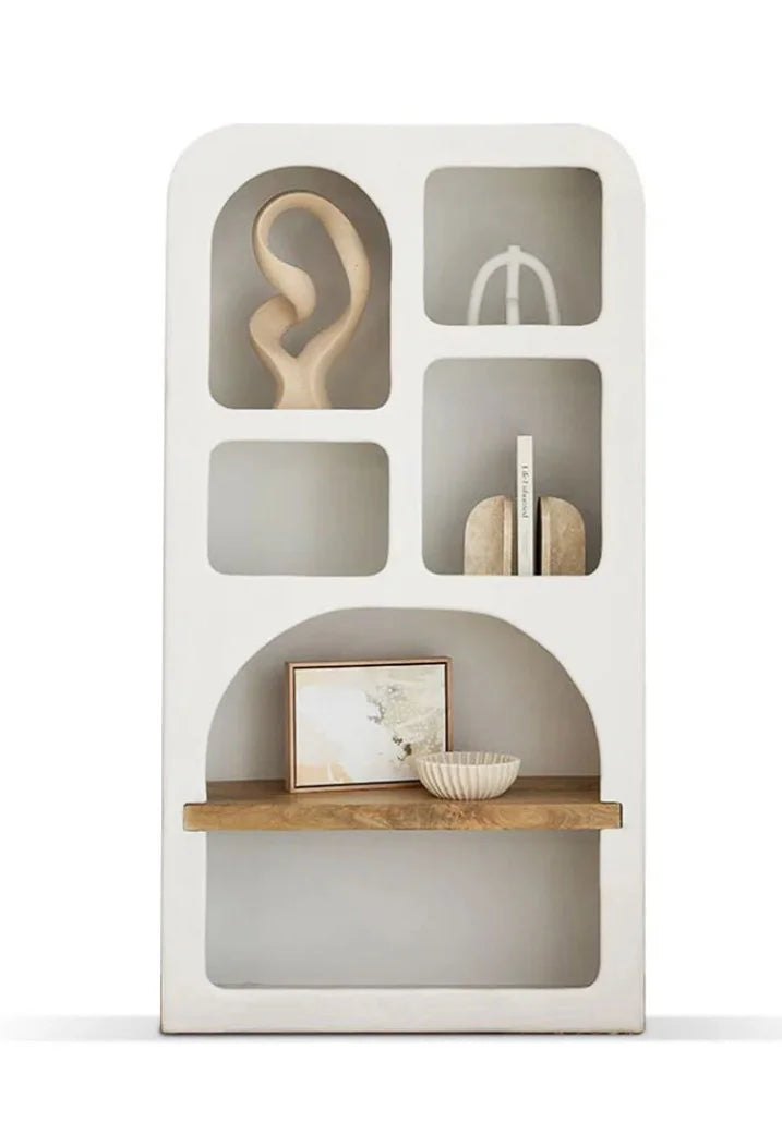 Le meuble voûté Santorini avec étagère en bois