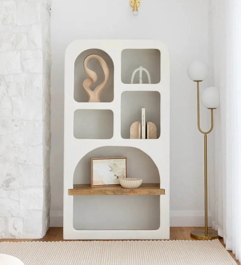 Le meuble voûté Santorini avec étagère en bois