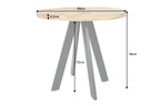 Dining table IRON CRAFT Ø 80cm round mango natural