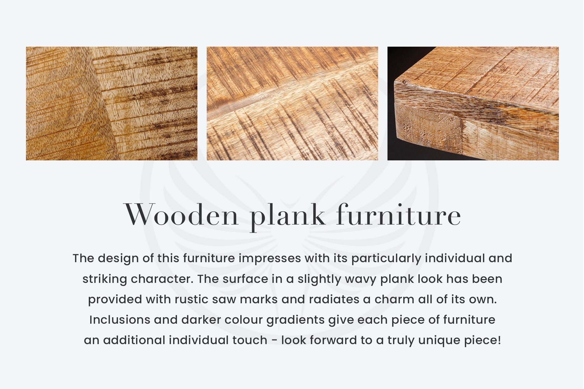 Coffee table IRON CRAFT 100cm mango natural industrial style