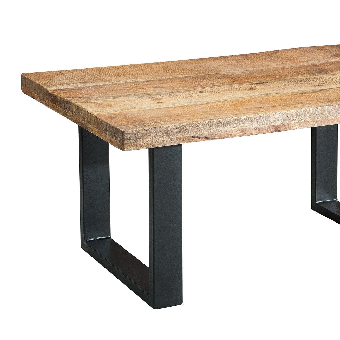 Coffee table IRON CRAFT 100cm mango natural industrial style