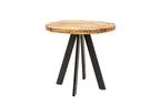 Dining table IRON CRAFT Ø 80cm round mango natural