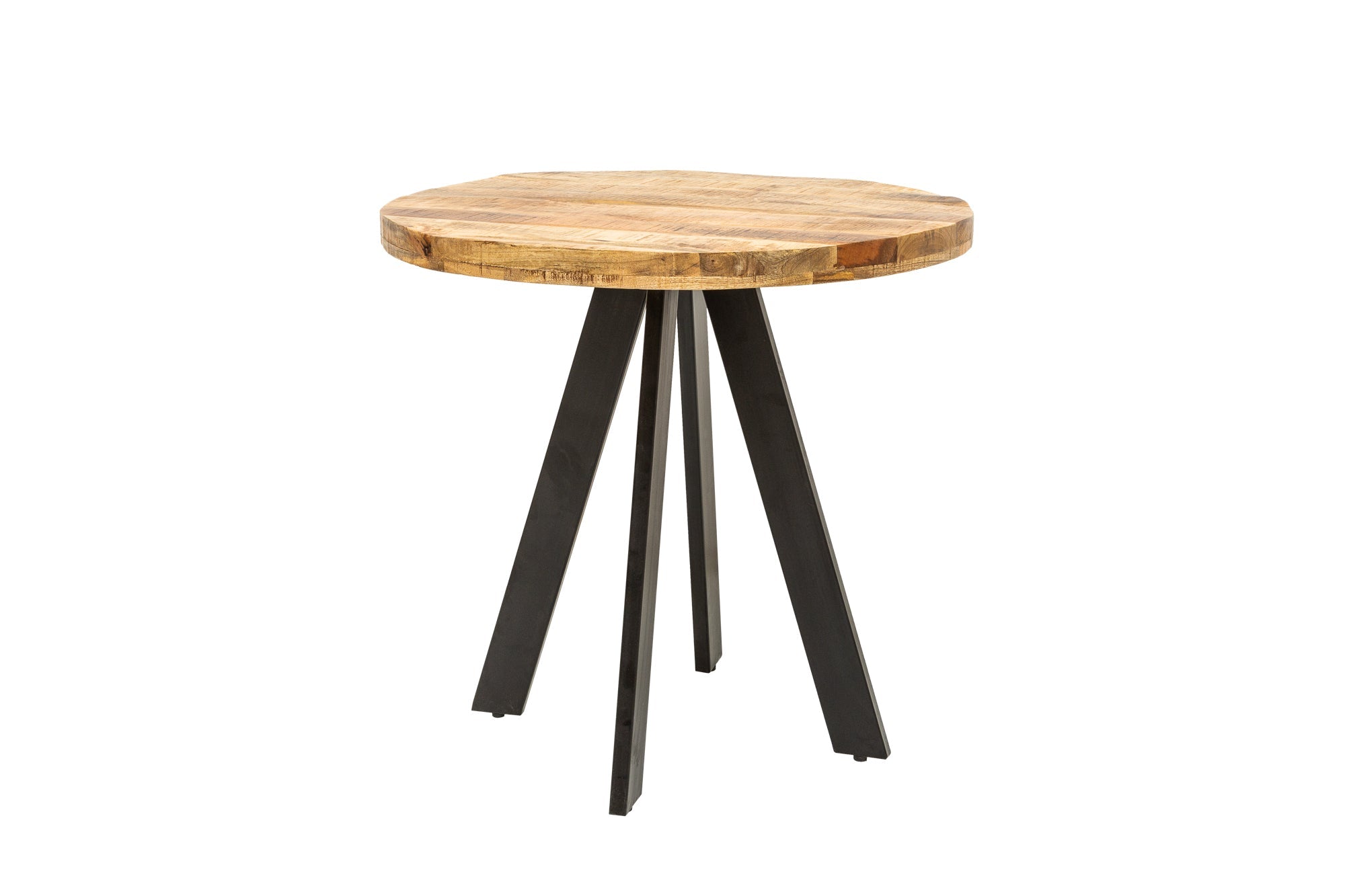Dining table IRON CRAFT Ø 80cm round mango natural
