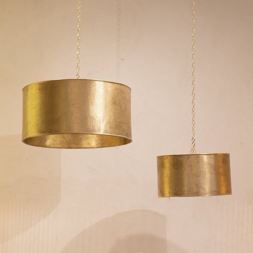 Lampe à Suspension en Laiton – Élégance et Raffinement