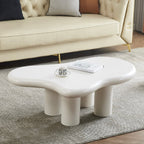 Table Basse Organique en Bois et Tadelakt