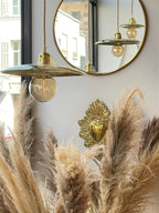 Suspension en Laiton Martelé – Élégance et Raffinement