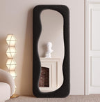 Miroir Pleine Longueur Ondulé - Design Moderne et Unique