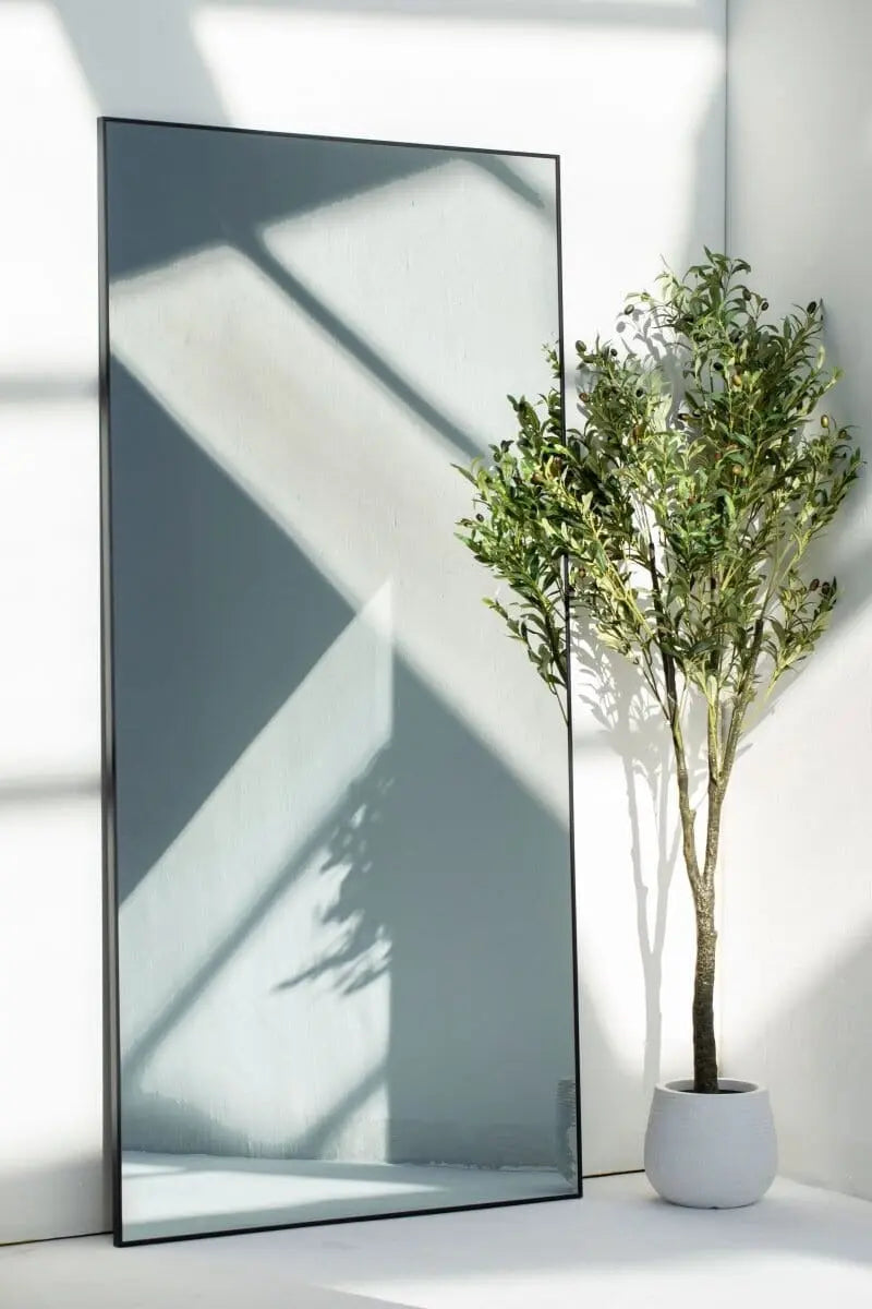 Grand Miroir Noir – Élégance Minimaliste pour Votre Intérieur